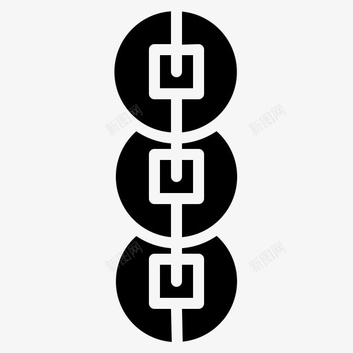 硬币中国文化图标svg_新图网 https://ixintu.com 中国 中国文化 传统 字形 文化 硬币 货币