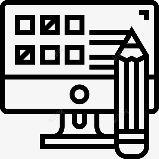 调查数字营销127线性图标svg_新图网 https://ixintu.com 数字 线性 营销 调查