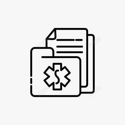 医疗报告文件夹钱图标svg_新图网 https://ixintu.com 医疗 报告 文件夹