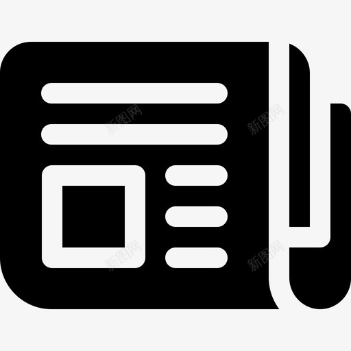 报纸新闻51已满图标svg_新图网 https://ixintu.com 已满 报纸 新闻