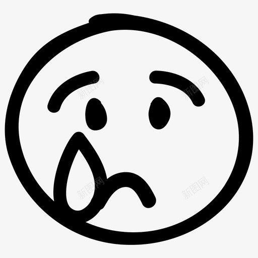 悲伤失落情绪图标svg_新图网 https://ixintu.com 失落 悲伤 情绪 表情