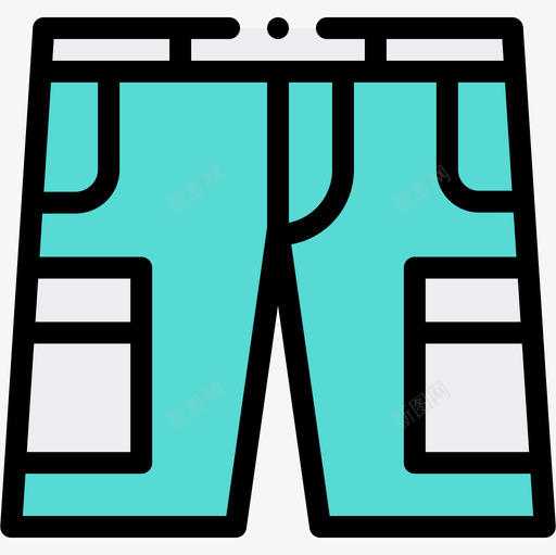 短裤高尔夫40码线性颜色图标svg_新图网 https://ixintu.com 短裤 线性 颜色 高尔夫
