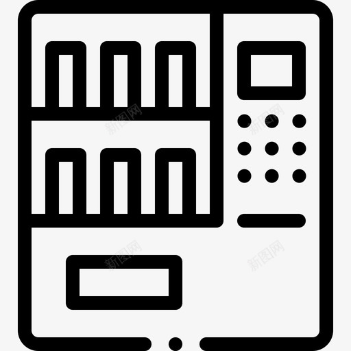 自动售货机水上公园32号直线型图标svg_新图网 https://ixintu.com 32号 公园 水上 直线 线型 自动售货机