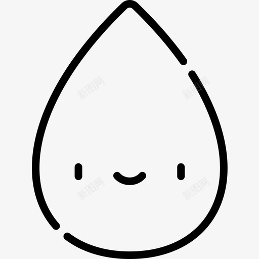 水滴自然85线性图标svg_新图网 https://ixintu.com 水滴 线性 自然