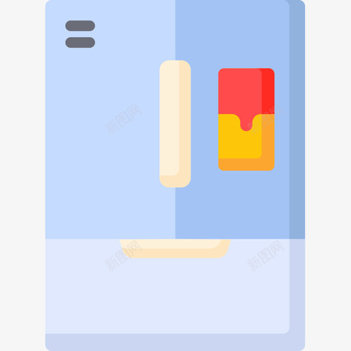 冰箱家用电器26扁平图标svg_新图网 https://ixintu.com 冰箱 家用电器 扁平
