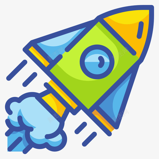 Rocket用户界面67线性颜色图标svg_新图网 https://ixintu.com Rocket 用户界面 线性 颜色