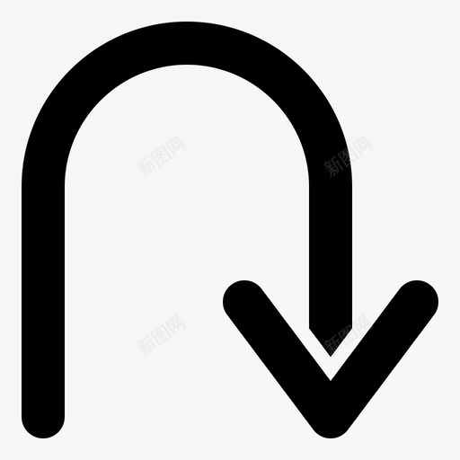 返回箭头20字形图标svg_新图网 https://ixintu.com 字形 箭头 返回