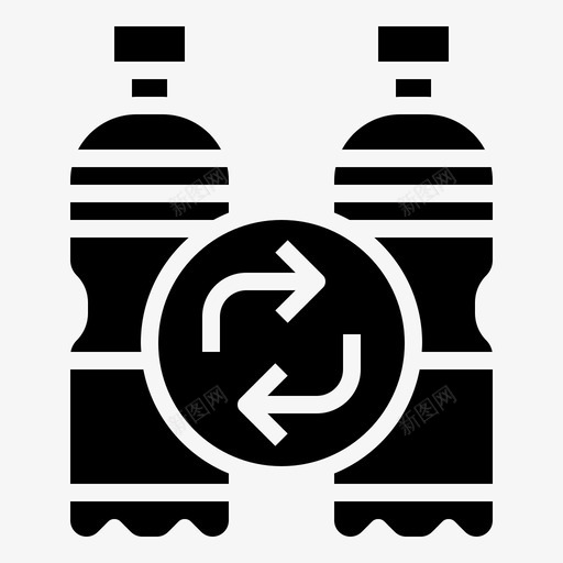 塑料瓶智能城市42填充图标svg_新图网 https://ixintu.com 城市 塑料瓶 填充 智能