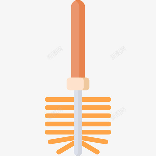马桶刷家用器具16扁平图标svg_新图网 https://ixintu.com 器具 家用 扁平 马桶