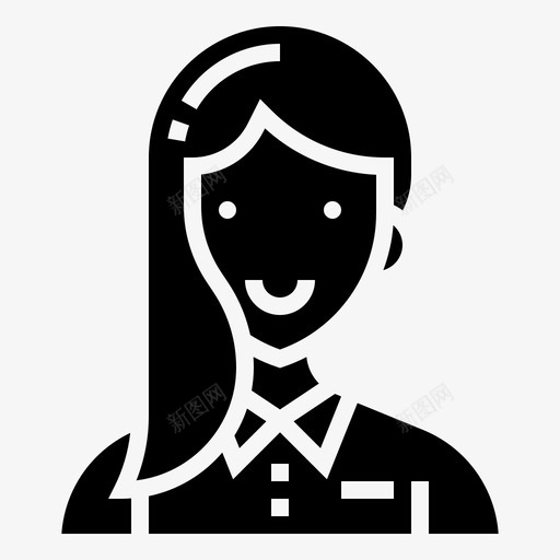 Entrepeneur职业女性2雕文图标svg_新图网 https://ixintu.com Entrepeneur 职业女性 雕文