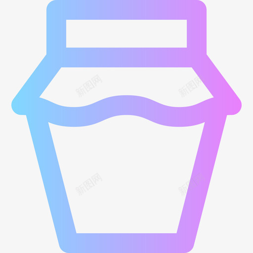 蜂蜜罐夏季食品和饮料梯度图标svg_新图网 https://ixintu.com 夏季 梯度 蜂蜜 蜜罐 食品 饮料