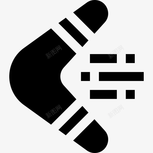 回旋镖史前22填充物图标svg_新图网 https://ixintu.com 史前 回旋 填充