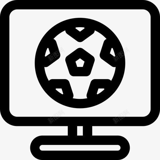 现场体育电视29线性图标svg_新图网 https://ixintu.com 体育 现场 电视 线性