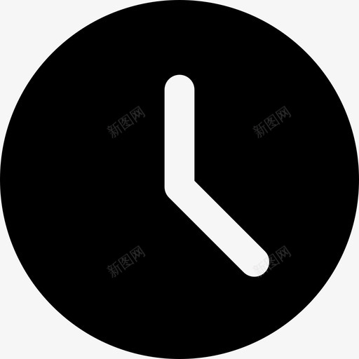 时钟日期和时间7已填充图标svg_新图网 https://ixintu.com 填充 日期 时钟 时间