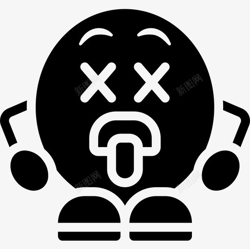 死了表情人加油图标svg_新图网 https://ixintu.com 加油 情人 死了 表情
