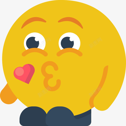 吻表情人物2平淡图标svg_新图网 https://ixintu.com 人物 平淡 表情