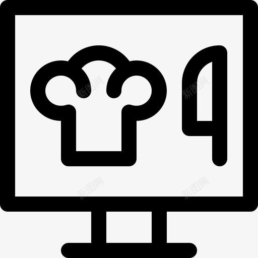 计算机在线学习37线性图标svg_新图网 https://ixintu.com 在线学习 线性 计算机
