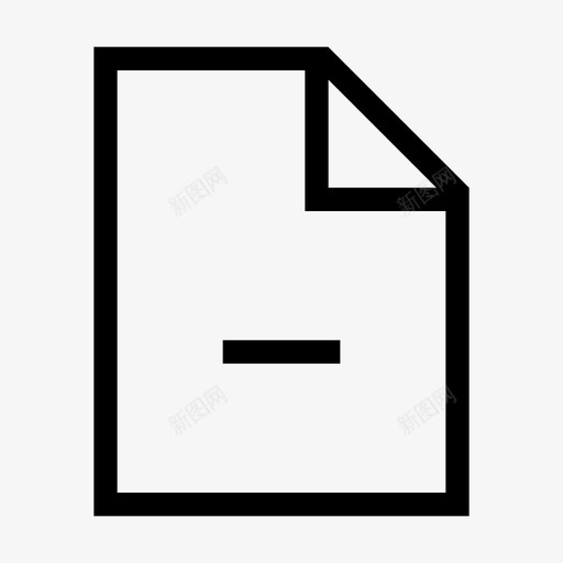 文档移除文件交互图标svg_新图网 https://ixintu.com ux 交互 文件 文档 灯光