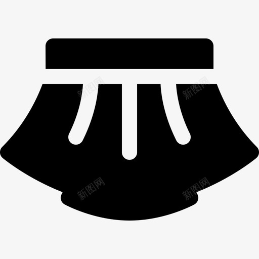 裙子夏装7填充图标svg_新图网 https://ixintu.com 填充 夏装 裙子