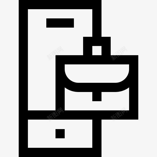 公文包移动功能42线性图标svg_新图网 https://ixintu.com 公文包 功能 移动 线性