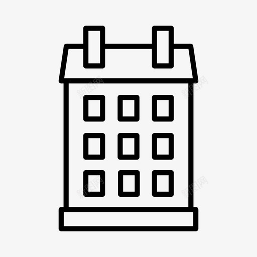 建筑物家园城镇图标svg_新图网 https://ixintu.com 城镇 家园 建筑物 村庄