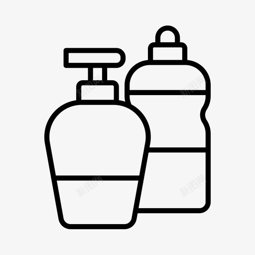 化妆品理发师理发店图标svg_新图网 https://ixintu.com 化妆品 头发 沙龙 理发师 理发店