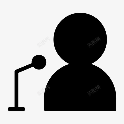演讲领导经理图标svg_新图网 https://ixintu.com 办公室 教学 演讲 演讲者 经理 领导 麦克风