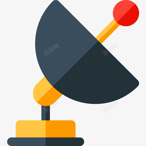 天线新闻52扁平图标svg_新图网 https://ixintu.com 天线 扁平 新闻