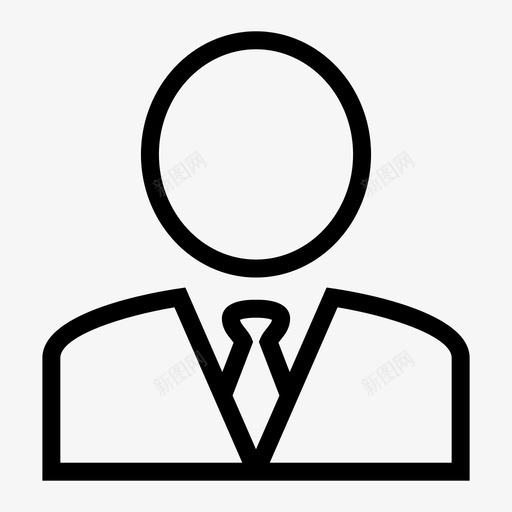 商人头像个人资料图标svg_新图网 https://ixintu.com 个人资料 商人 头像 用户 通信
