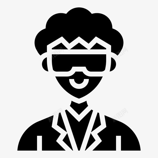 研究员职业男人2雕文图标svg_新图网 https://ixintu.com 男人 研究员 职业 雕文