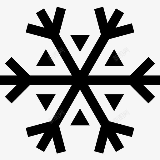 雪花26号疗法填充图标svg_新图网 https://ixintu.com 26号 填充 疗法 雪花