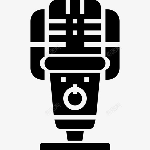 麦克风录音机声音图标svg_新图网 https://ixintu.com 声音 录音 录音机 技术 电脑 麦克风