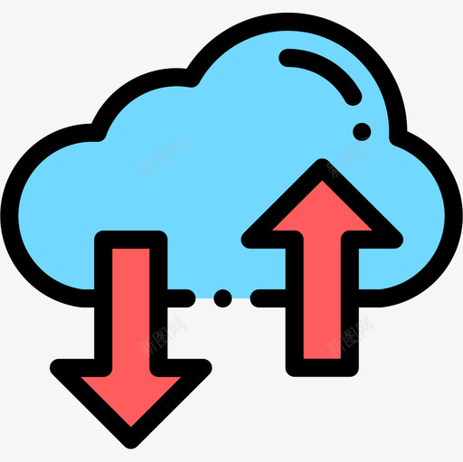 云营销138线性颜色图标svg_新图网 https://ixintu.com 线性 营销 颜色