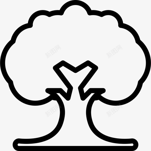 树能量5线性图标svg_新图网 https://ixintu.com 线性 能量
