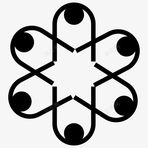 网络附属网络全球连接图标svg_新图网 https://ixintu.com 互联网络 全球 图标 字形 符号 网络 连接 附属