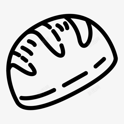 面包面包店吃的图标svg_新图网 https://ixintu.com 吃的 面包 面包店