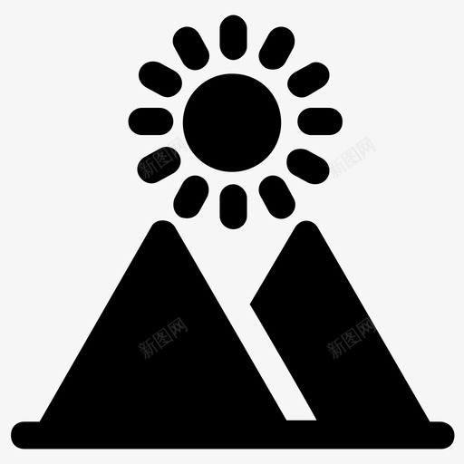景观山站丘陵地区图标svg_新图网 https://ixintu.com 丘陵 地区 地点 山区 山站 徒步旅行 旅游 旅游地 景观 概念 露营