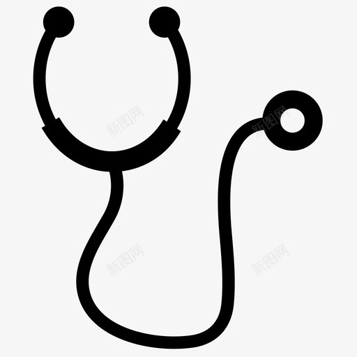 听诊器诊所医生图标svg_新图网 https://ixintu.com 医生 医疗 医院 听诊器 诊所