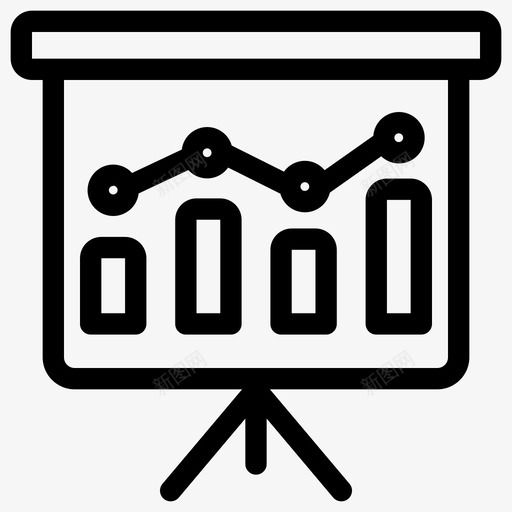 柱状图展示条形图展示图版图标svg_新图网 https://ixintu.com 图版 展示 数据分析 条形图 柱状 统计