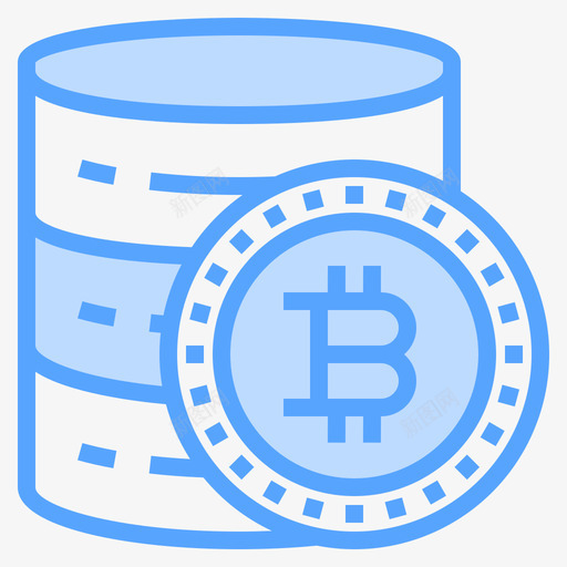 大数据比特币141蓝色图标svg_新图网 https://ixintu.com 大数 数据 比特 蓝色