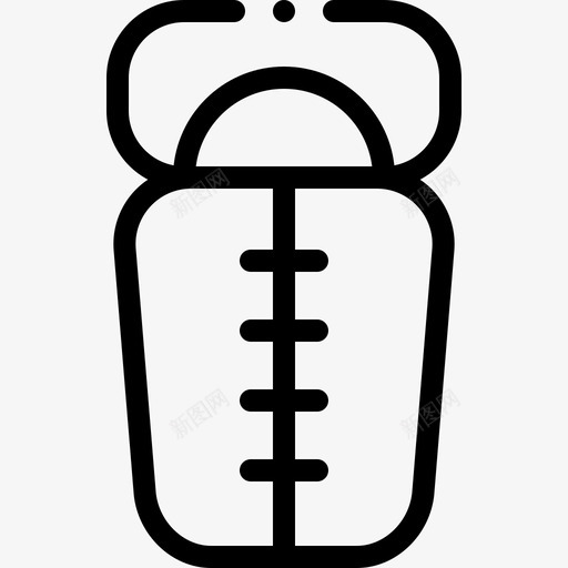 睡袋夏令营11线性图标svg_新图网 https://ixintu.com 夏令营 睡袋 线性