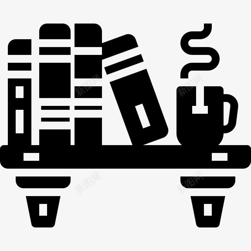 书籍书架教育图标svg_新图网 https://ixintu.com 书架 书籍 图书馆 教育