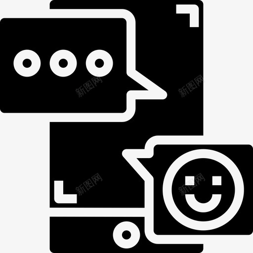 聊天沟通157可靠图标svg_新图网 https://ixintu.com 可靠 沟通 聊天