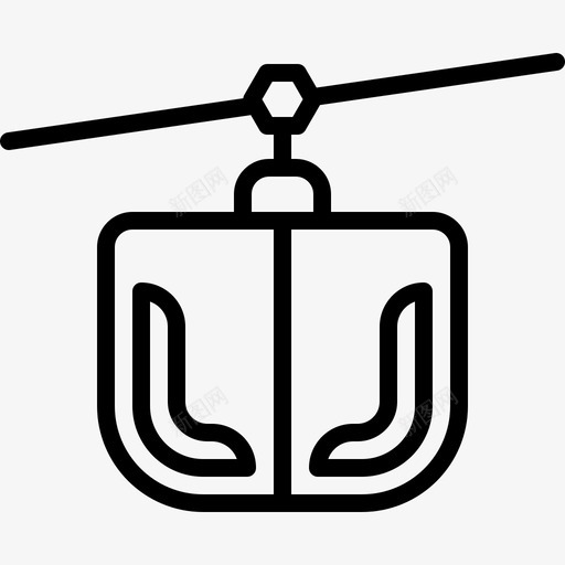 缆车卡普里攀岩图标svg_新图网 https://ixintu.com 卡普 攀岩 普里 索道 缆车 运输