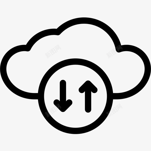 云计算商业361线性图标svg_新图网 https://ixintu.com 云计算 商业 线性