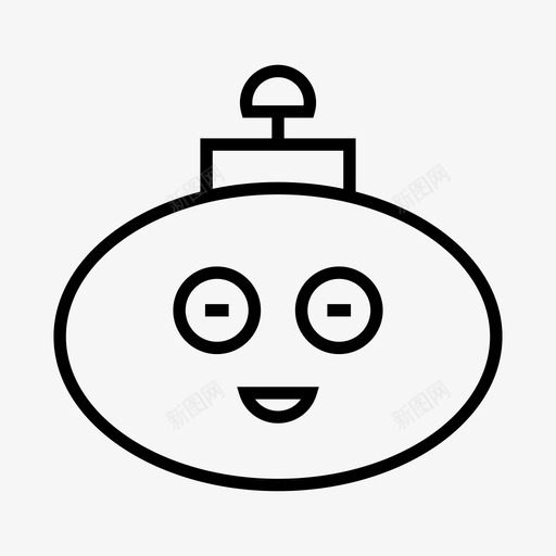 机器人阿凡达机器人头线图标svg_新图网 https://ixintu.com 人头 机器 机器人 阿凡
