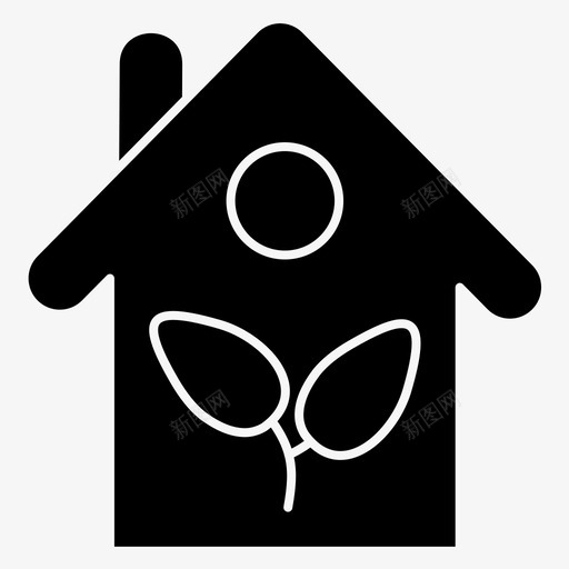 树花园房子图标svg_新图网 https://ixintu.com 卡通树屋 房子 树屋 花园