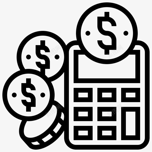 金融储蓄和投资13线性图标svg_新图网 https://ixintu.com 储蓄 投资 线性 金融