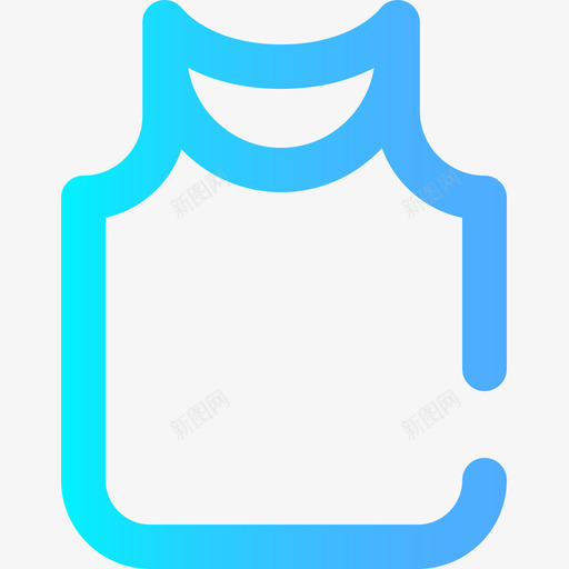 无袖衬衫衣服114渐变色图标svg_新图网 https://ixintu.com 变色 无袖 渐变 衣服 衬衫