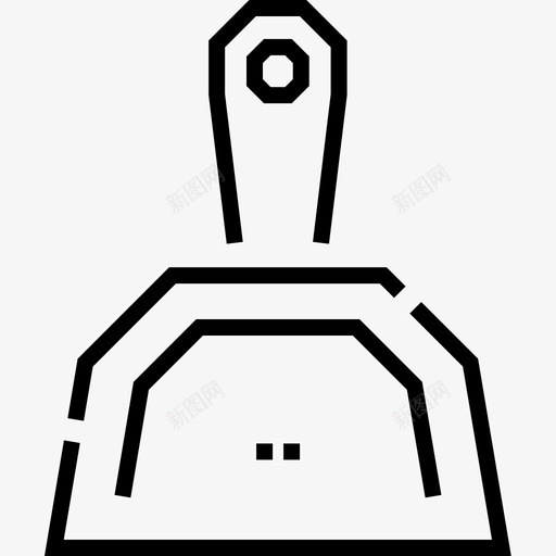 簸箕清洁86线性图标svg_新图网 https://ixintu.com 清洁 簸箕 线性